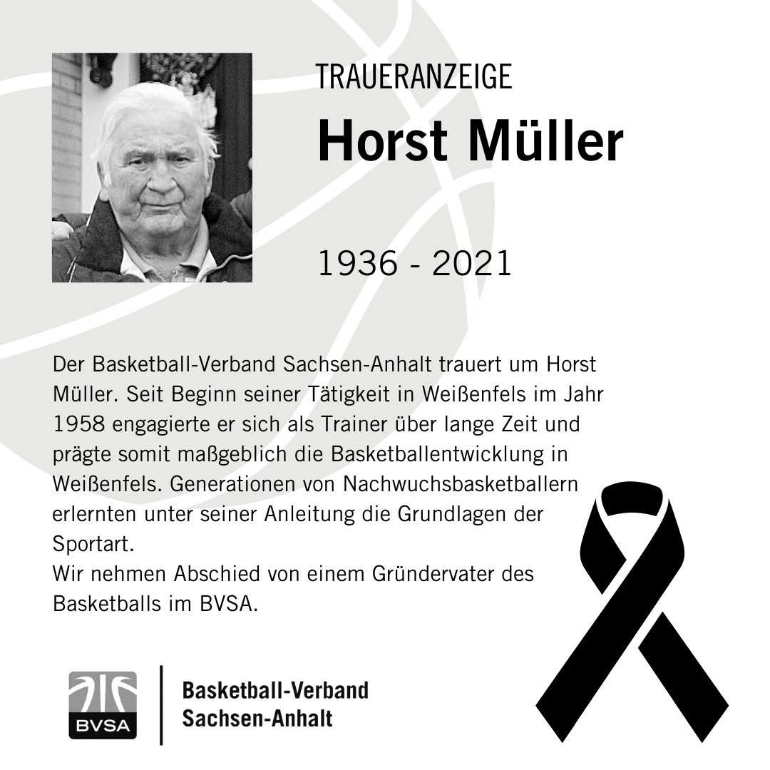 Traueranzeige von Horst Müller // Bildrechte: Mitteldeutsche Zeitung